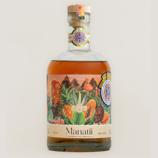 Manatii Dark Rum - "Hope Town"  Limited Edition Coronation Bottles